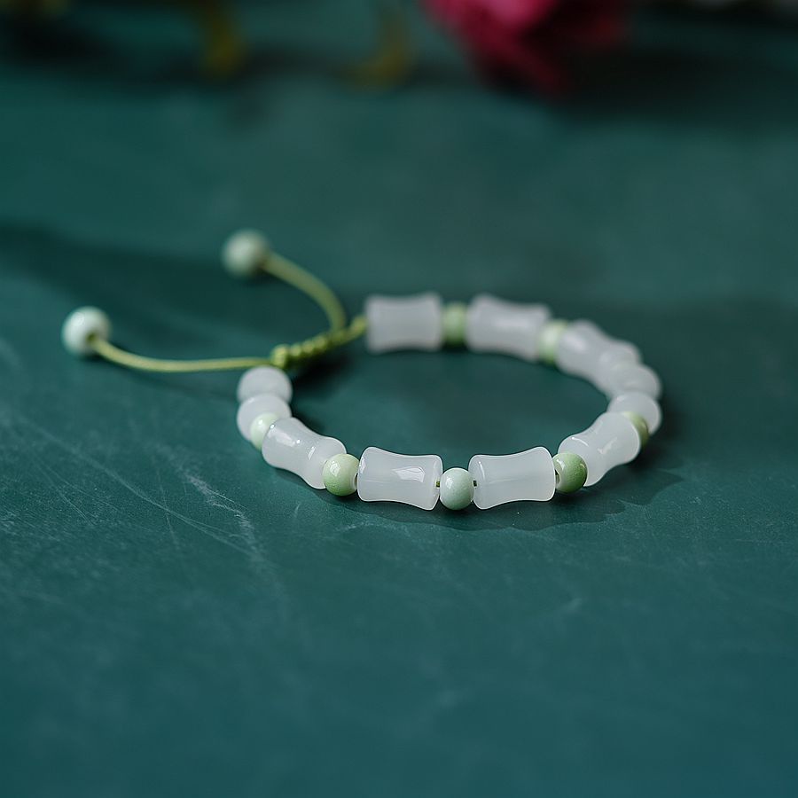 Vòng Tay Chuỗi Hạt Đá Ngọc Bích Nhân Tạo Thời Trang Cho Nữ