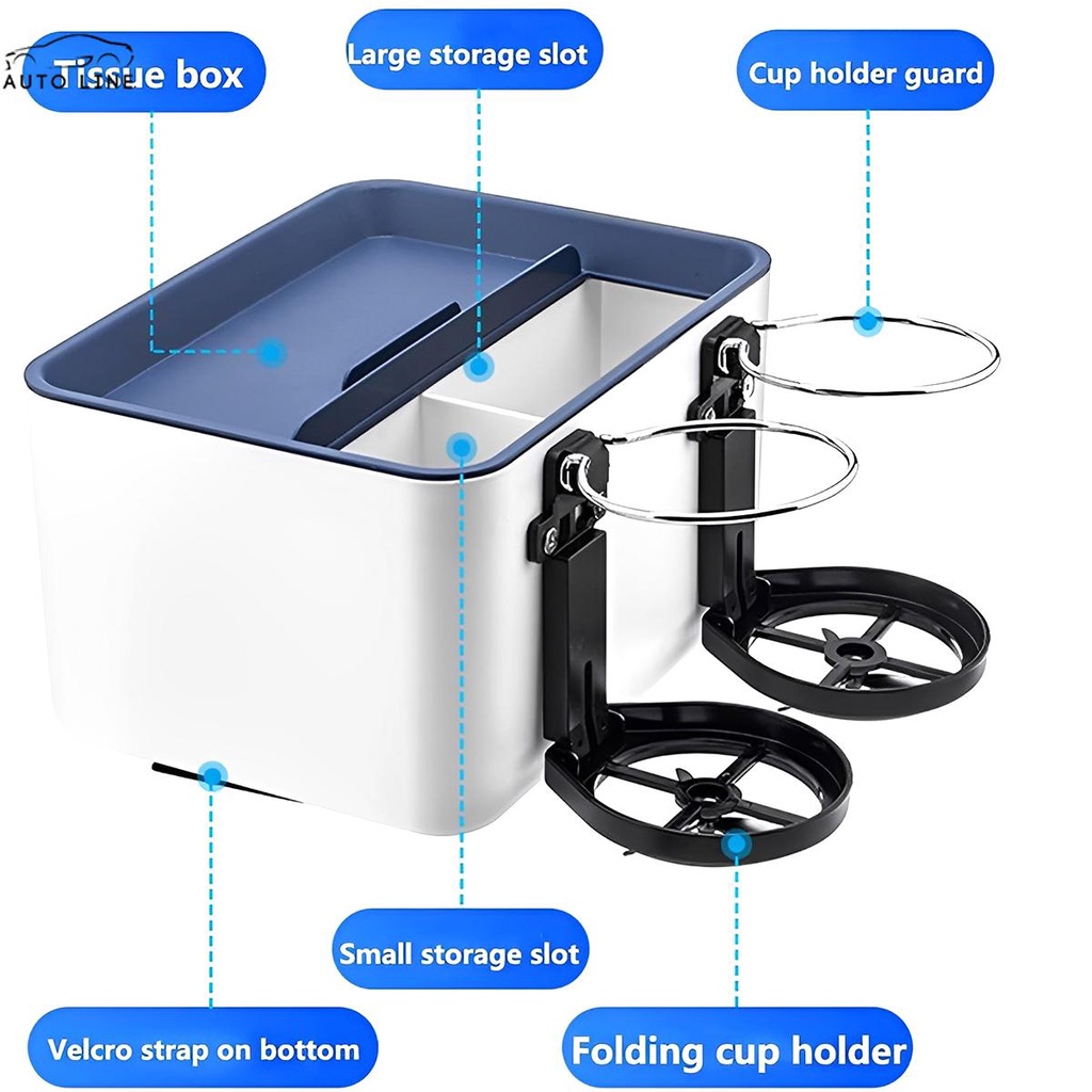 Hộp Đựng Khăn Giấy / Điện Thoại / Chìa Khóa Xe Hơi Có Thể Gập Lại Tiện Dụng Cho SHOPCYC5711