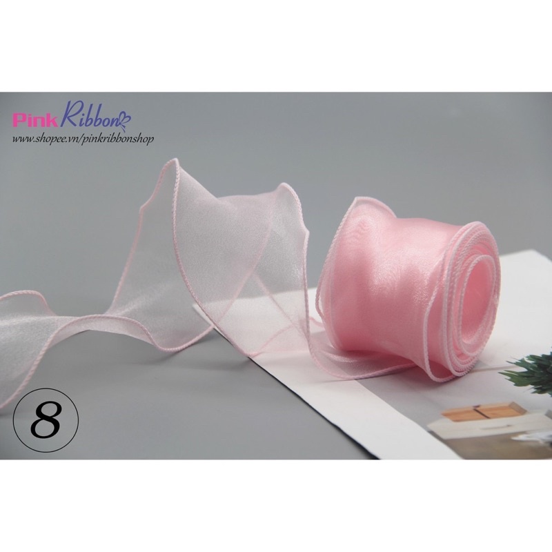 Ruy băng voan viền sóng có chiều dài 100cm phụ kiện siêu xinh💕💐☘️