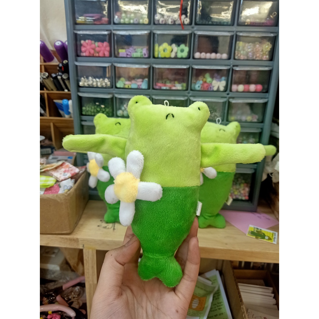 Móc Khóa Cá Nhái Đáng Yêu 16cm - Gấu Bông Đình May