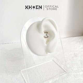 (1 Chiếc) Chiếc khuyên Mặt trăng Đá nút bật - Titanium G23 - Khoen Store
