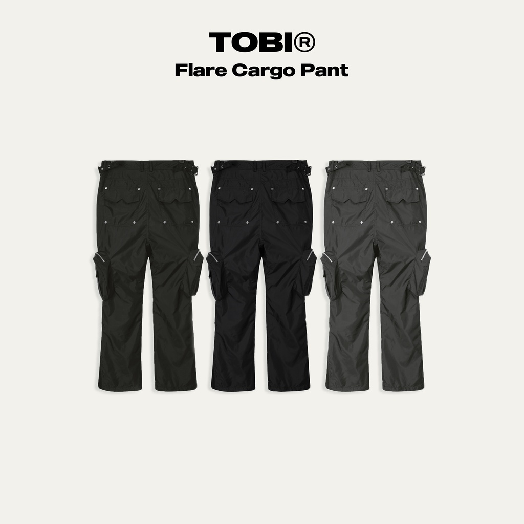 Quần ống loe túi hộp TOBI - Flare Cargo Pant