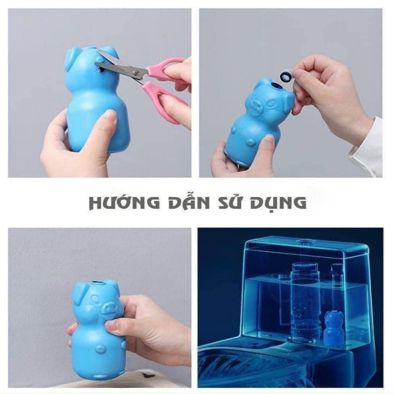 Lợn Thả Bồn Cầu Khử Mùi Cao Cấp