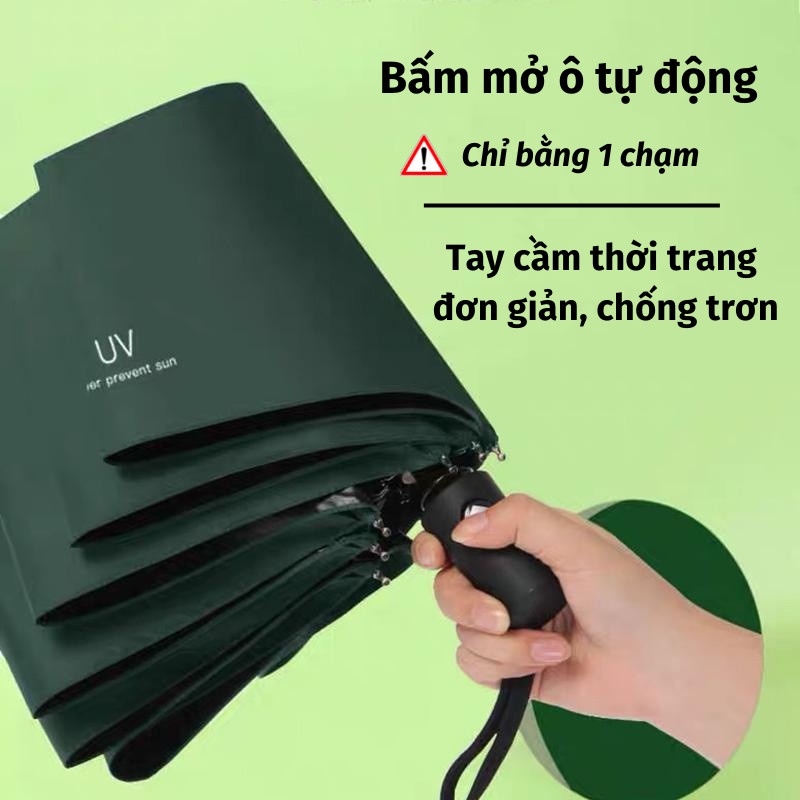 Ô Che Mưa SUMI Dù Che Nắng Gấp Gọn Chống UV Tự Động 2 Chiều Nhỏ Gọn Tiện Dụng