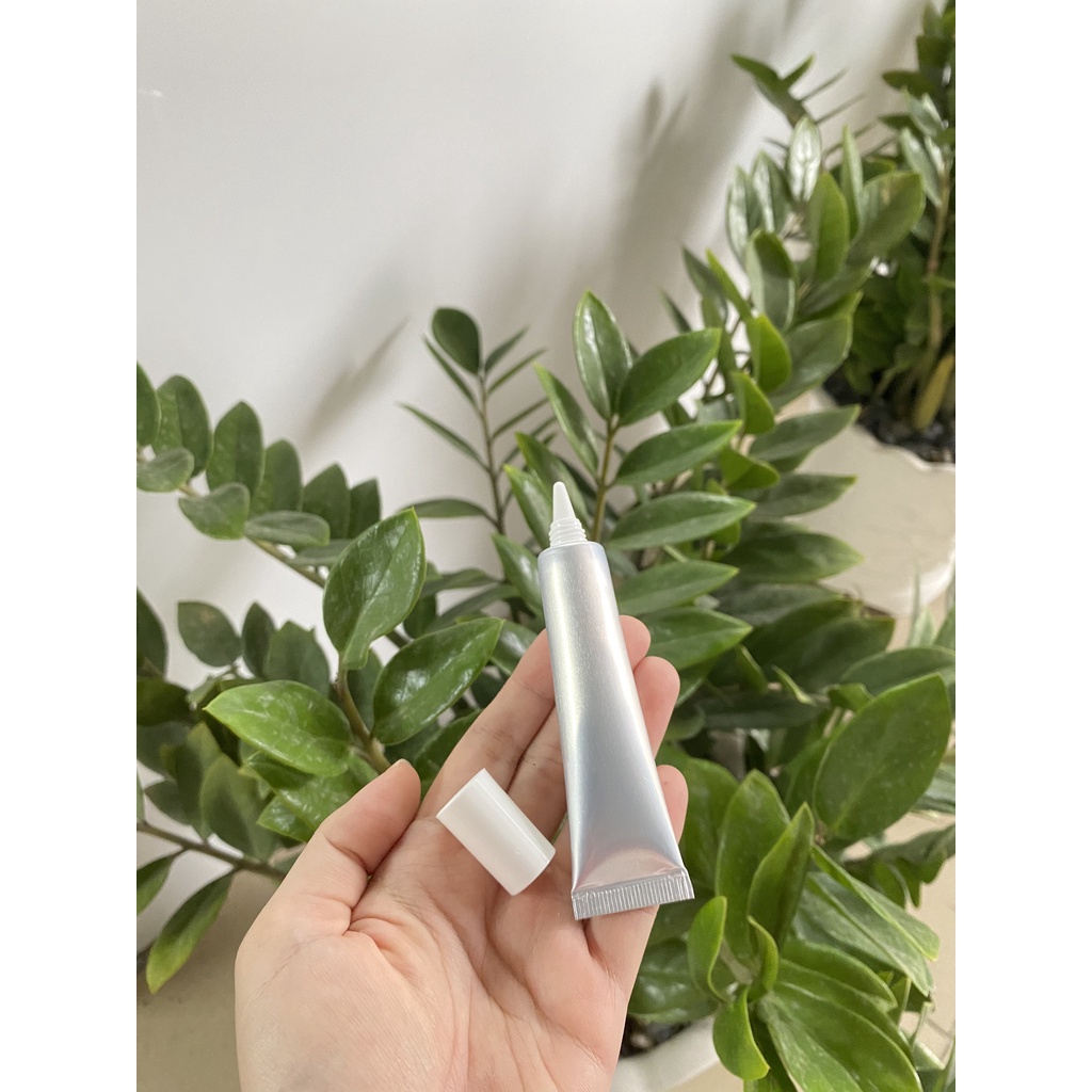 Tuýp rỗng dùng chiết son môi 15ml  nền bạc ánh kim