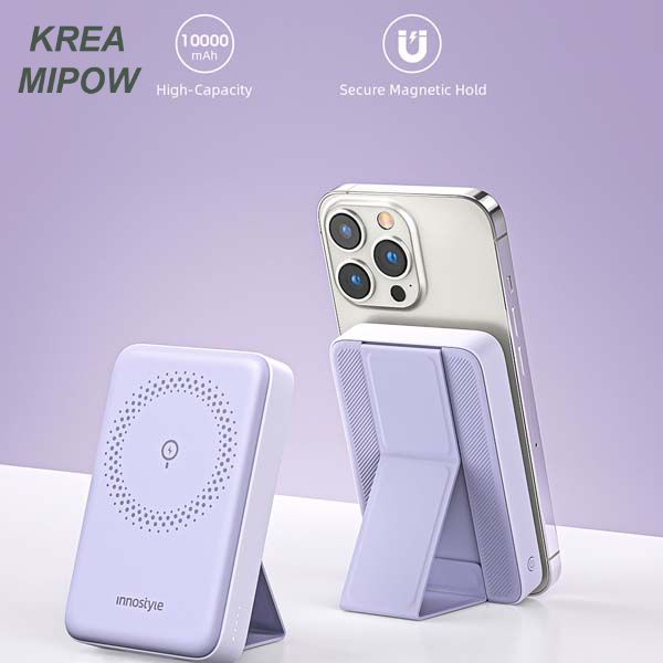 SẠC DỰ PHÒNG INNOSTYLE POWERMAG 15W 2 IN 1 STAND 10000 MAH PD 20W