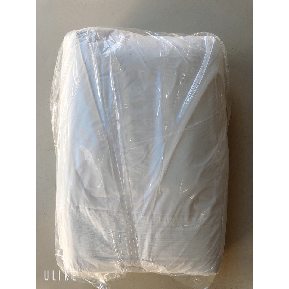 Tấm lót nilong tắm trắng