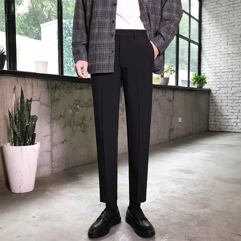 Quần âu nam hàn quốc,quần tây nam vải cao cấp,co dãn nhẹ,dáng côn công sở