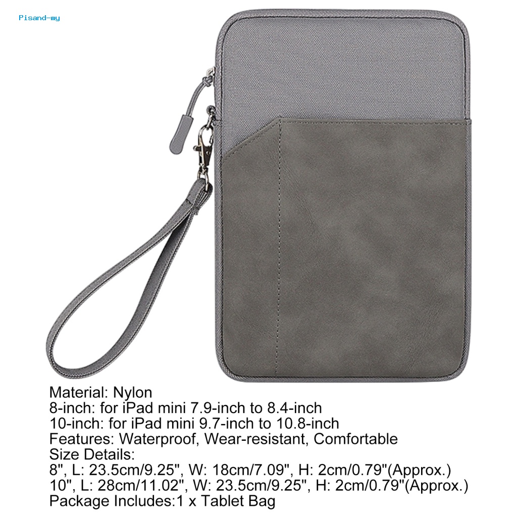 Túi Đựng Máy Tính Bảng Có Khóa Kéo Và Dây Đeo Chống Thấm Nước Cho iPad Mini 7.9-8.4 Inch