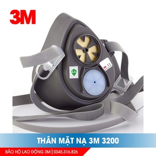 Mặt nạ phòng độc chống bụi 3M 3200 (phun thuốc sâu, phun sơn, chống khói độc & hóa chất)