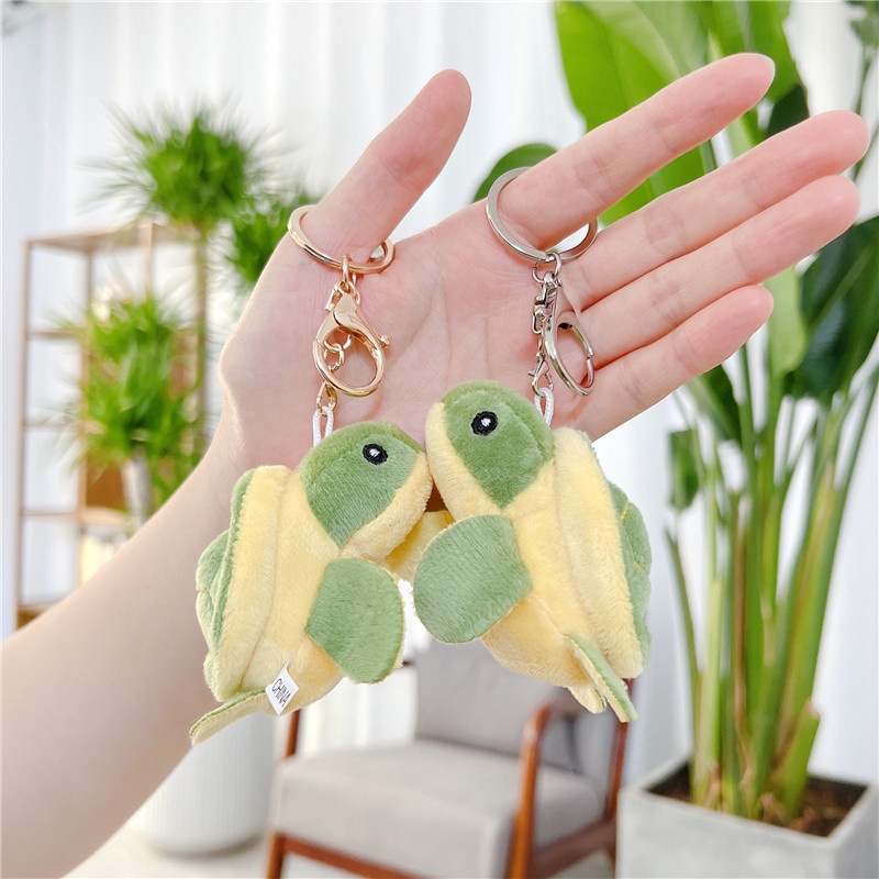 Móc Khóa Hình Rùa Nhồi Bông Dễ Thương
