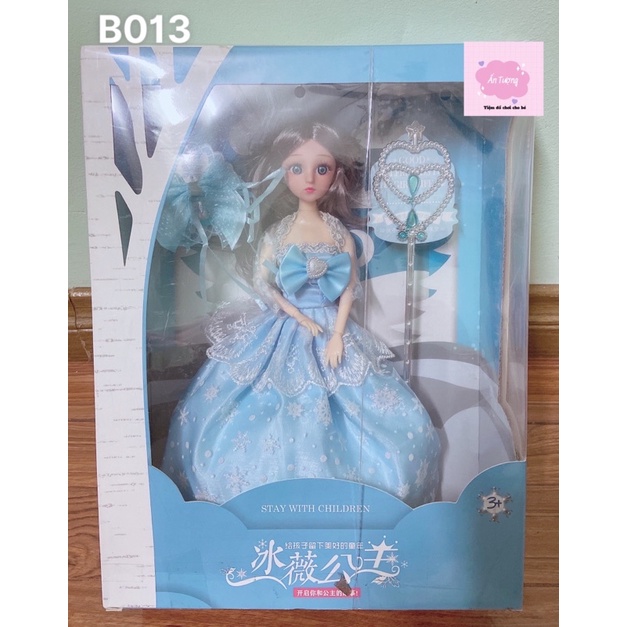 Đồ chơi bé gái - Đồ chơi búp bê- Hộp búp bê Barbie công chúa Elsa- nữ hoàng băng giá