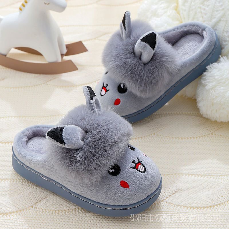 Dép Bông Đi Trong Nhà Hình Pikachu Dễ Thương Cho Bé Gái