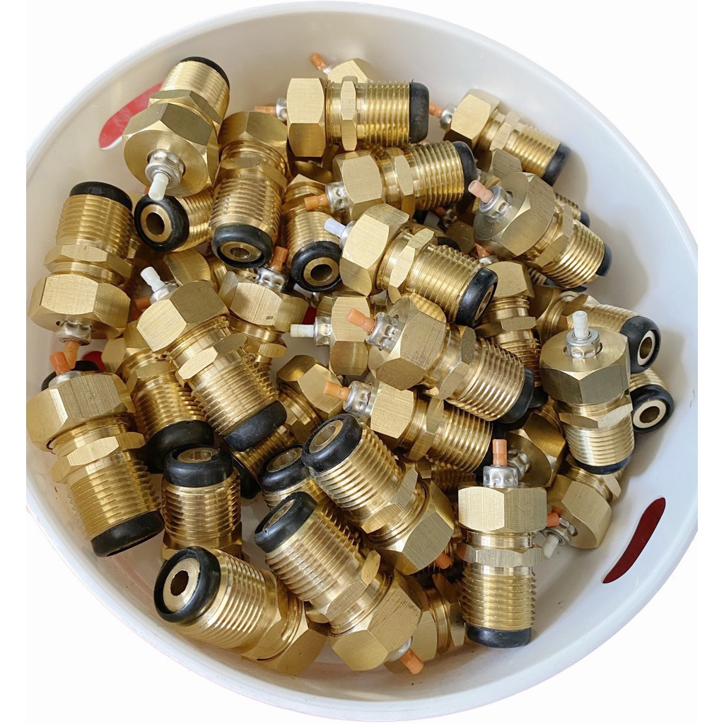 Đầu Sạc Gas từ bình 12KG Sang Bình Gas Lon MiNi - Tặng kèm 10 Nút Nhựa Và 2 Ron Đen