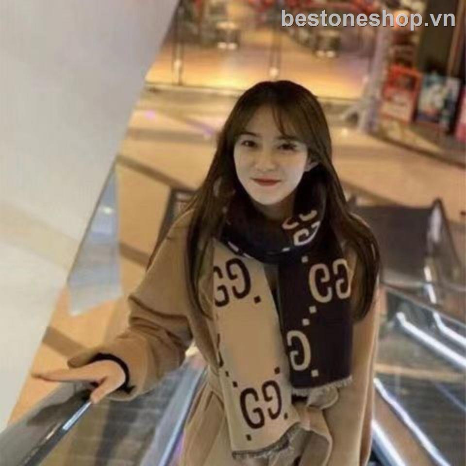 Khăn Choàng Dài Hai Mặt Vải Cashmere Đa Năng Phong Cách Mới Mùa Thu Đông Ấm Áp Cho Nữ