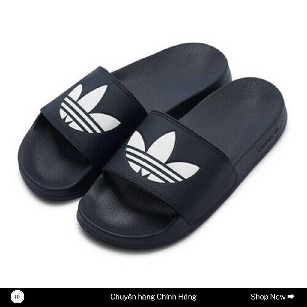 Chính hãng Dép quai ngang Adidas Lite Navy / Trắng / Đen