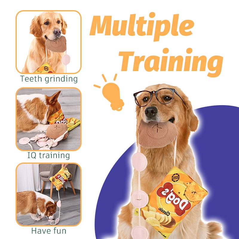 HamshMoc Đồ Chơi Nhai Gặm Tương Tác Bằng Vải Bông Mềm Mại Hình Tô Thức Ăn Cho Cún Cưng