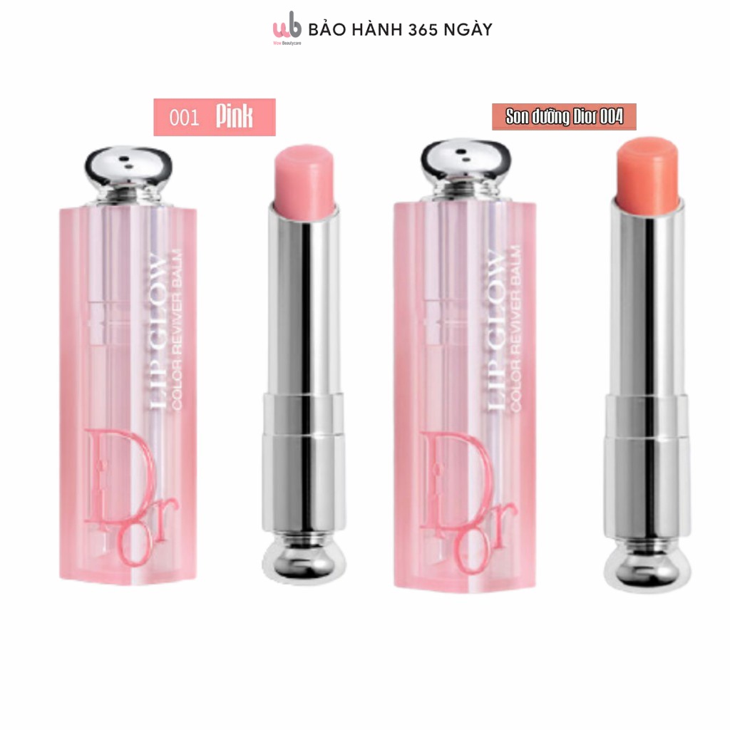 Hộp 2 Son Dưỡng Dior 001,004, [Chính Hãng],Hàng Limited,001 Trong Trẻo,Ngọt Ngào,004 Màu Cam San Hô Trẻ Trung,Tươi Tắn.