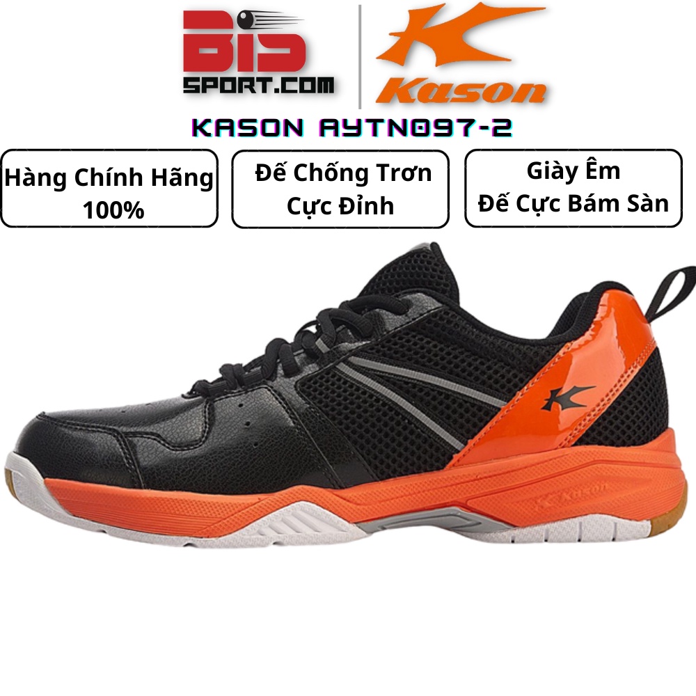 Giày Cầu Lông Lining Kason Màu Cam Đen - Hàng Chính Hãng - Siêu Chất Lượng , Siêu Nhẹ , Siêu Bền bỉ
