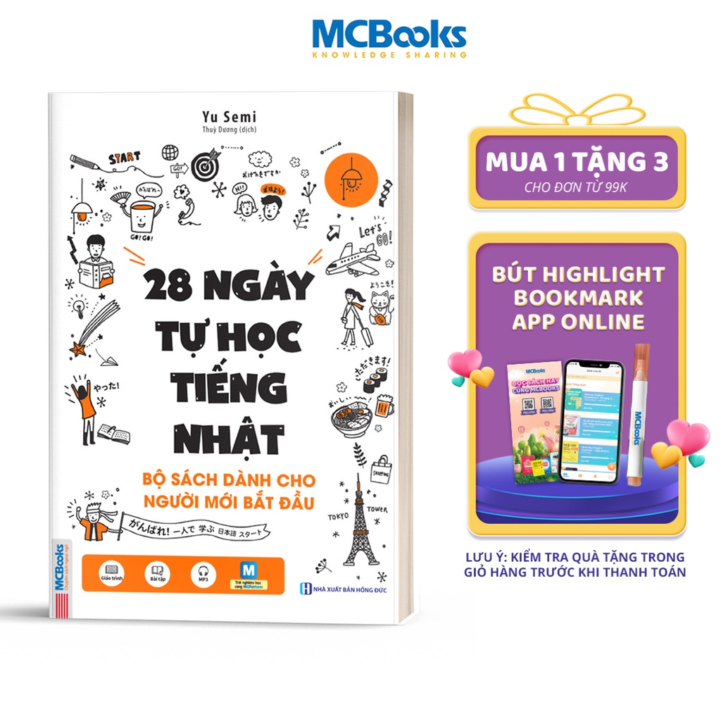 Sách - 28 Ngày Tự Học Tiếng Nhật - Bộ Sách Dành Cho Người Mới Bắt Đầu