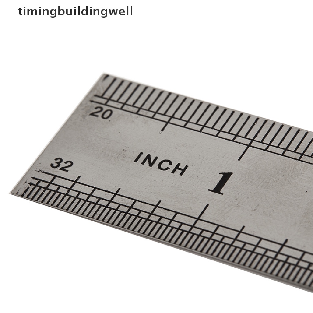 Thước Đo Hai Mặt Bằng Thép Không Gỉ 15-30cm