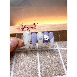 Nailbox thiết kế màu tím mộng mơ (kèm ảnh thật)