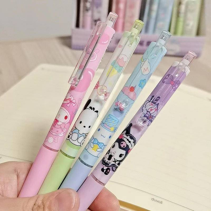 Bộ Ngòi Bút Chì 4 Kiểu Sanrio Kuromi 0.5mm Cho Học Sinh Tiểu Học Và Làm Quà Tặng Đặc Biệt