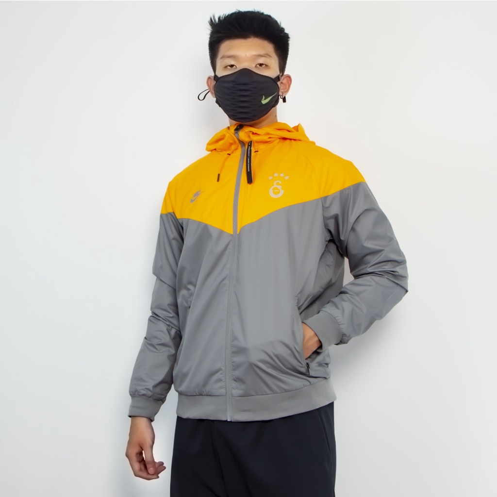 Áo Khoác Nam Nike Chính Hãng Thể Thao Windrunner Football Club Galatasaray Jacket - Xám / Vàng