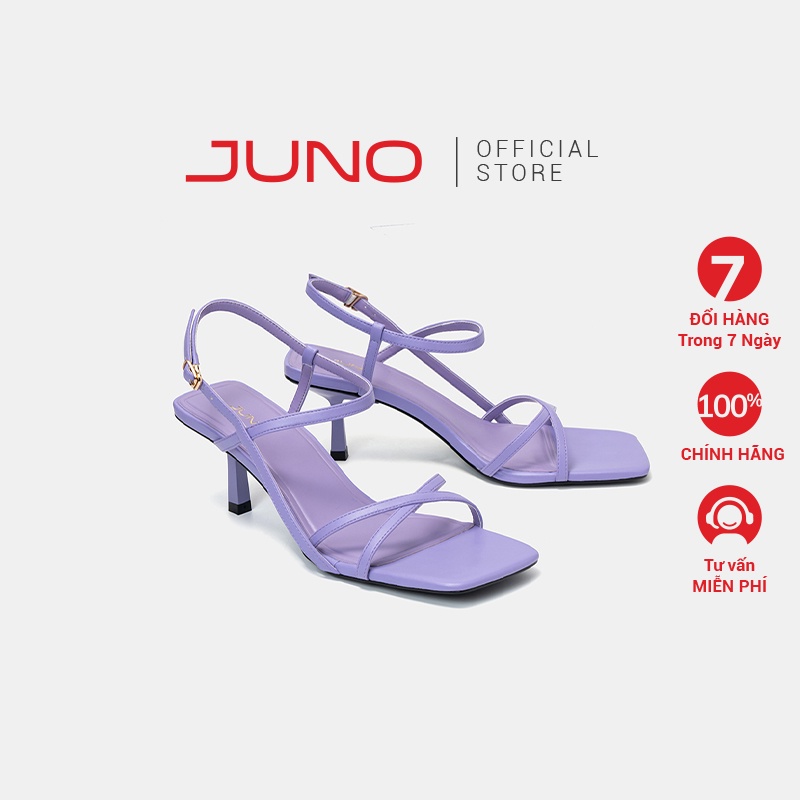 Giày Sandal 5cm Nữ Thời Trang JUNO Gót Nhọn Quai Mảnh SD05089