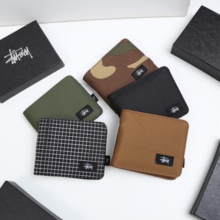 Ví bóp vải Stussy Ví nam nữ unisex cao cấp vải dù chống thấm nước FULLBOX Kích thước 9x21cm