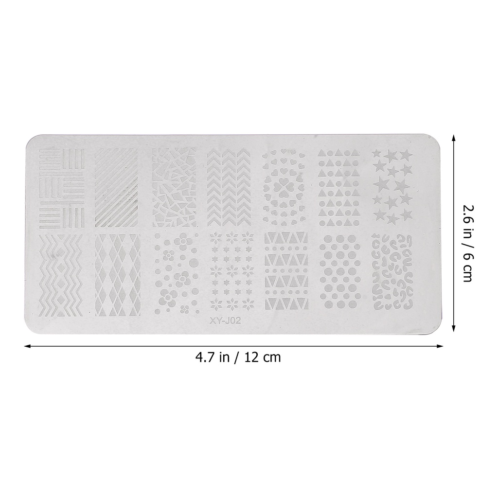 Khuôn In Móng Tay Bằng Thép Không Gỉ Diy