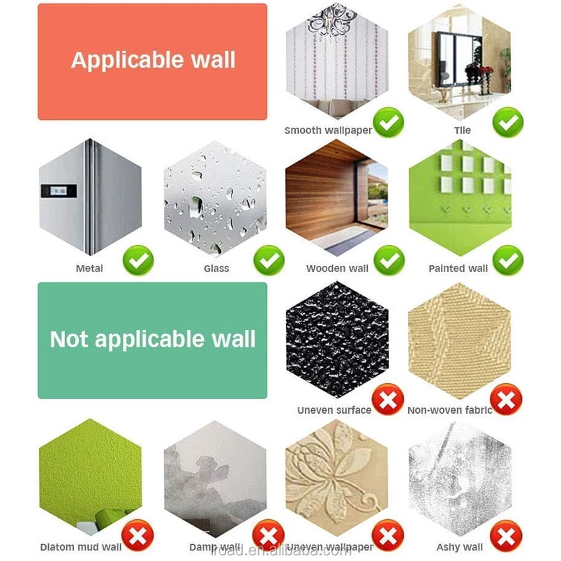 Miếng Dán Tường Trang Trí Hình Khinh Khí Cầu 3D Bằng Acrylic Chống Nước