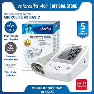 MÁY ĐO HUYẾT ÁP BẮP TAY MICROLIFE BP A2 BASIC - BẢO HÀNH 5 NĂM