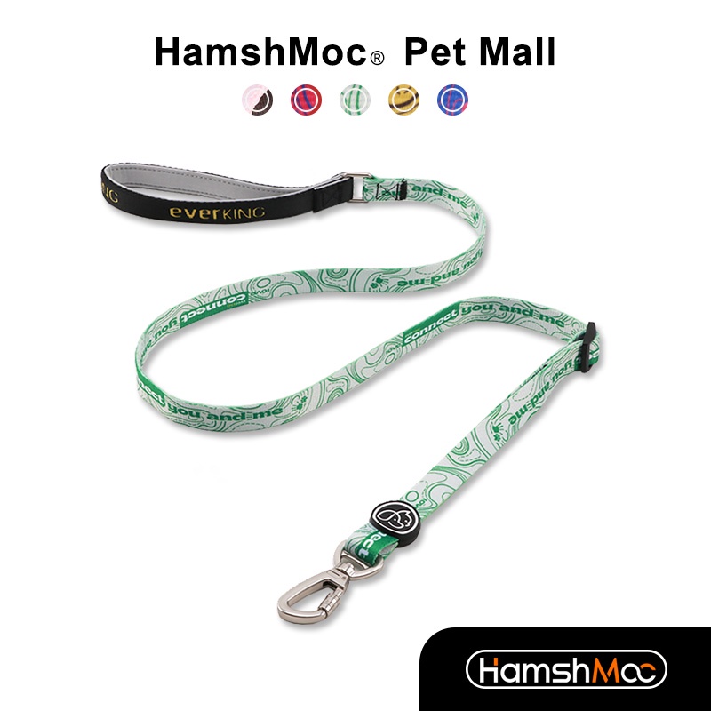 HamshMoc Dây Dắt Thú Cưng Đi Dạo Bằng Nilon Họa Tiết Hoa Kèm Móc Khóa Mềm Có Thể Điều Chỉnh Cho Cún Cưng Cỡ Nhỏ / Vừa / 1