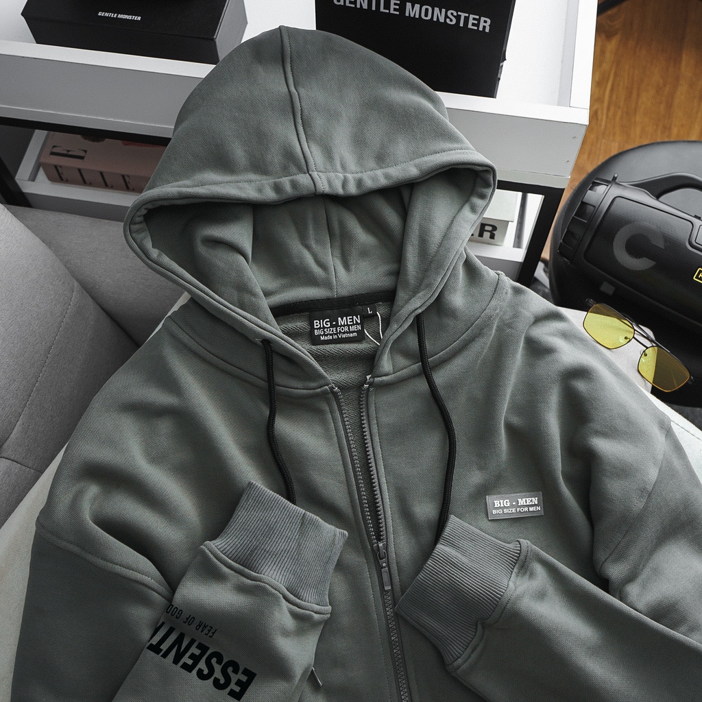 Bigsize Áo khoác nỉ bigsize nam in hình đẹp 80-130kg