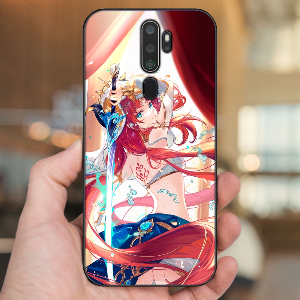 Ốp lưng Oppo A5 2020, A9 2020 viền đen in hình Nilou Genshin Impact