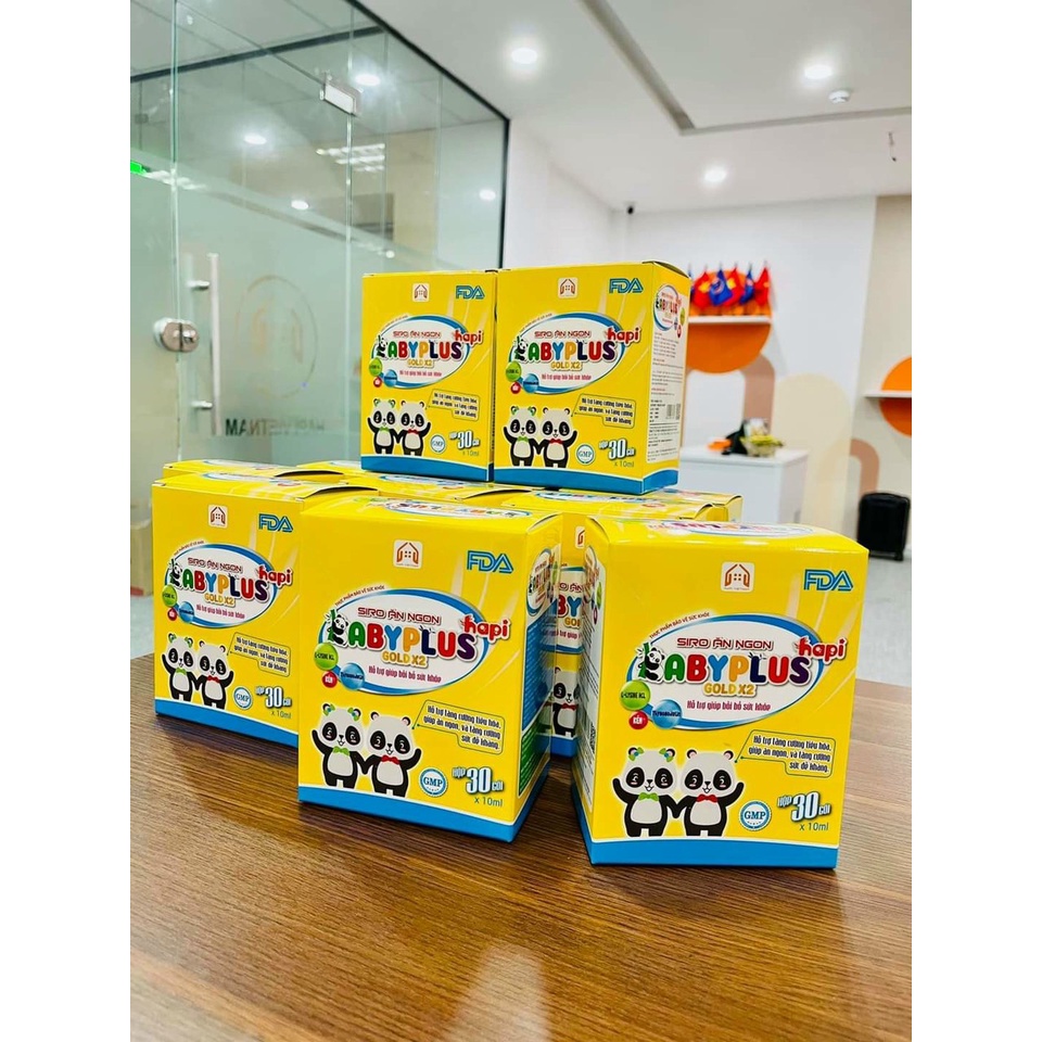 GIÁ SỈ COMBO 5 HỘP SIRO ĂN NGON BABYPLUS MẪU MỚI CHÍNH HÃNG   BABY PLUS