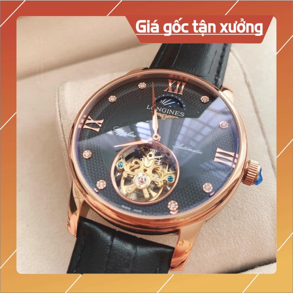 Đồng Hồ Nam longines.Sapphire LA025 Lộ Cơ tourbilon Máy Cơ Automatic Nhật