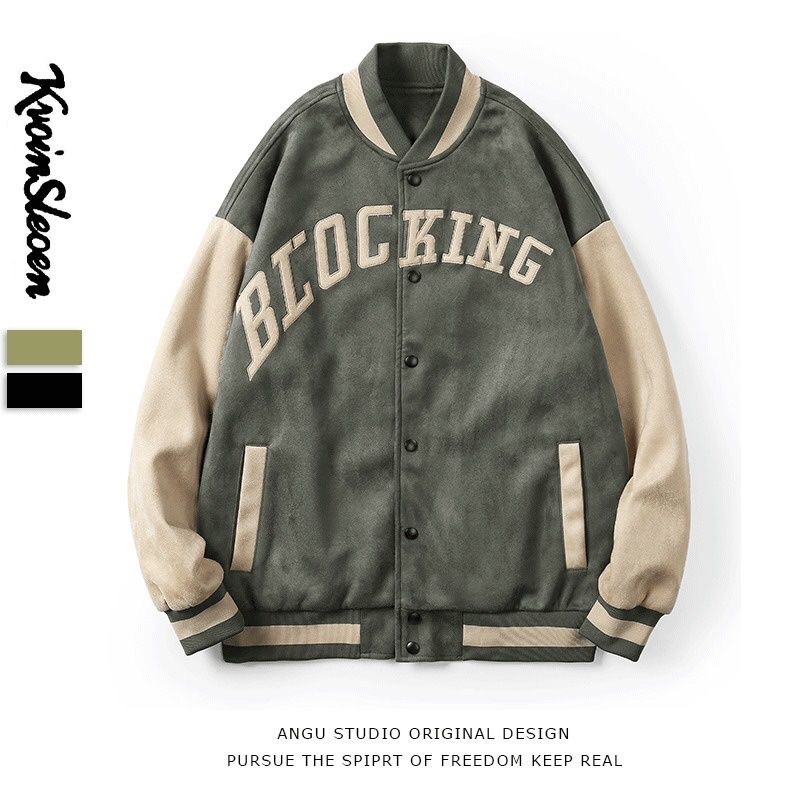ÁO KHOÁC BOMBER DA LỘN PHỐI MÀU CÁ TÍNH NAM NỮ
