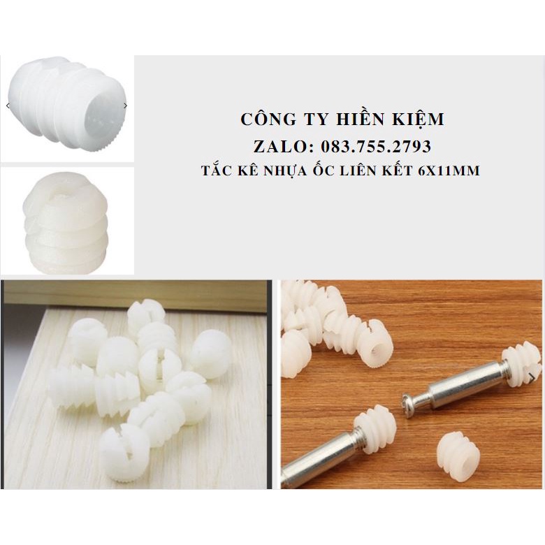 TẮC KÊ NHỰA ỐC LIÊN KẾT 6X11MM