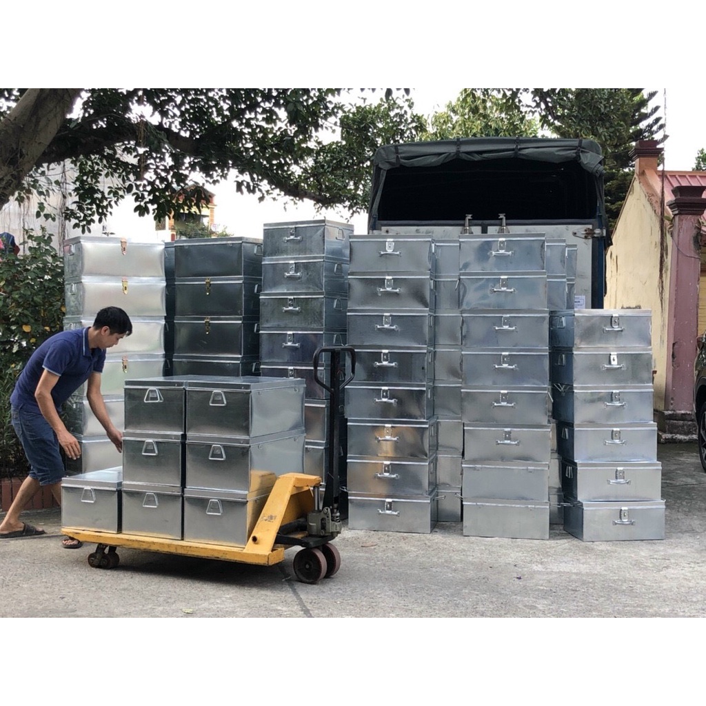 Hòm tôn đựng đồ, Hòm tôn đựng tài liệu, hòm tôn, thùng tôn đựng tiền dầy đẹp, giá rẻ bất ngờ