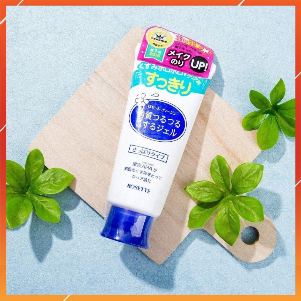 Gel tẩy tế bào chết dành cho da dầu, da mụn, da khô và mọi loại da Rosette peeling gel 120g