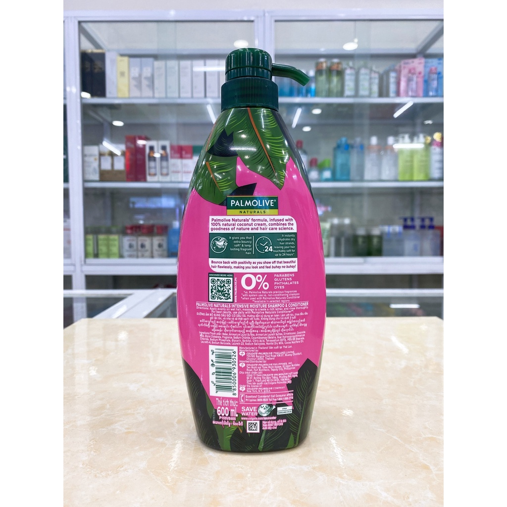 Dầu Gội Xả 2in1 Palmolive Naturals 600ml Chính Hãng Công Ty