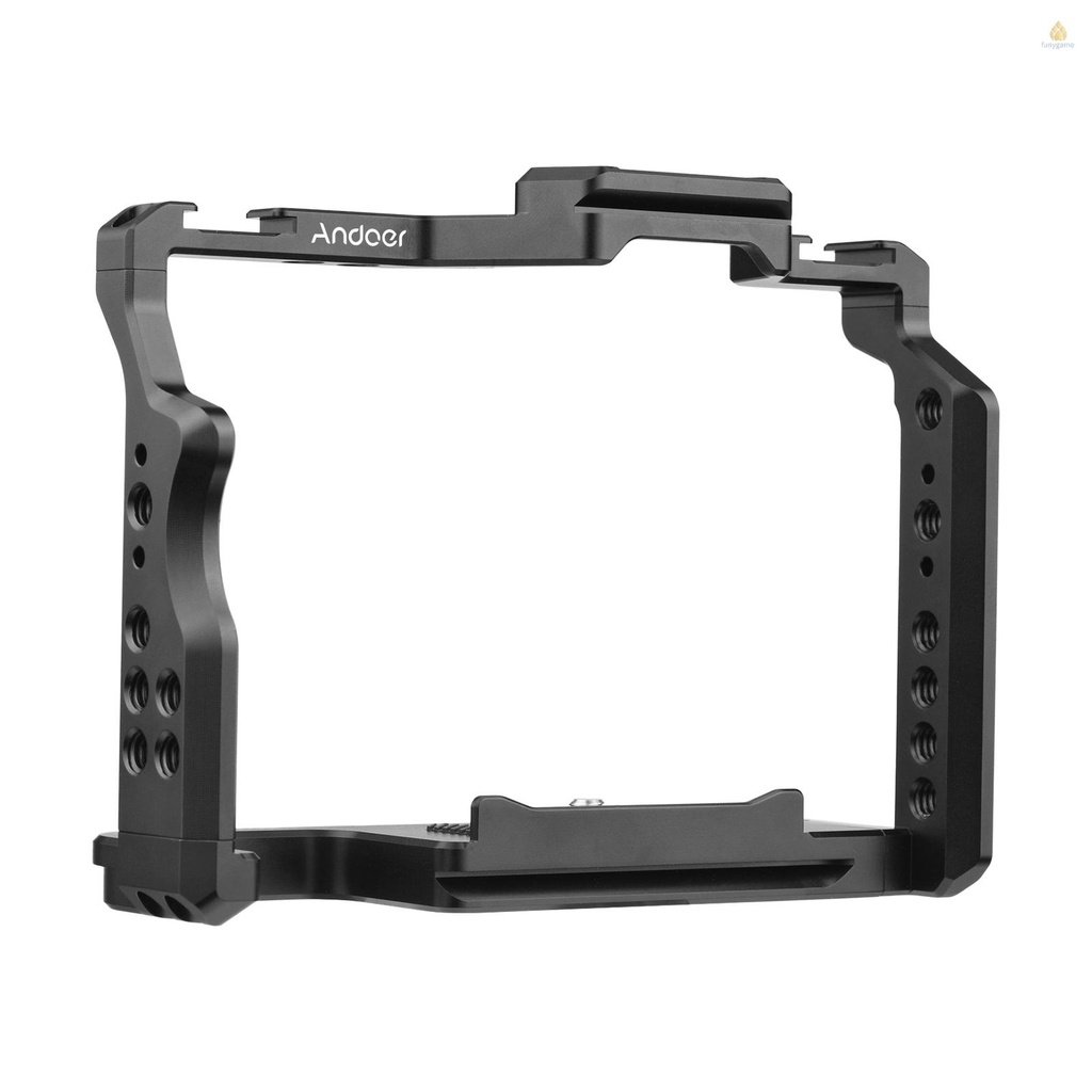 ANDOER Khung Hợp Kim Nhôm 1 / 4 Inch Cho Máy Ảnh A7IV / A7III / A7II / A7R III / A7R II / A7R II / A7R II / A7S II
