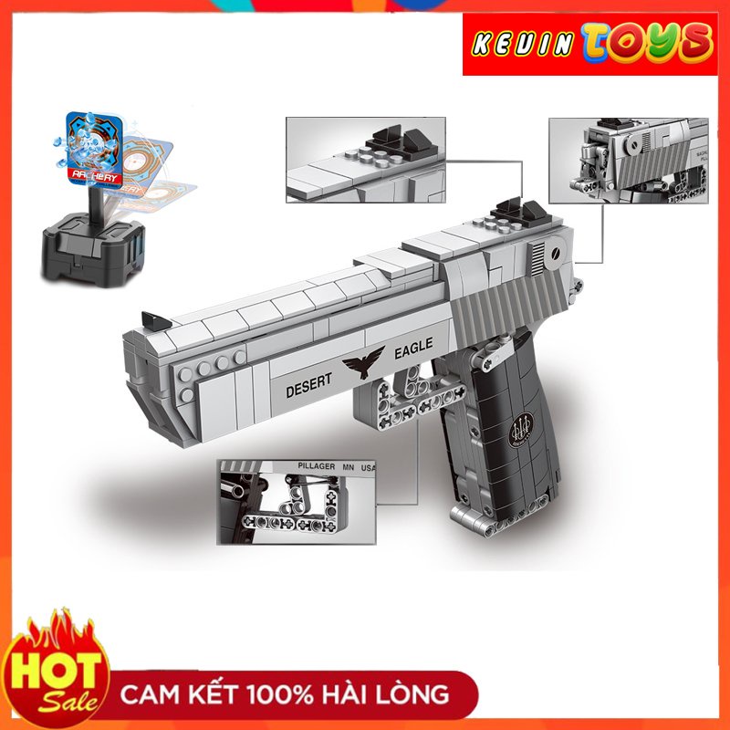 Đồ Chơi Lắp Ghép LEGO Mô Hình Súng Lục DESERTEAGLE XingBao Block PUBG 24004 Với 528 Mảnh Ghép