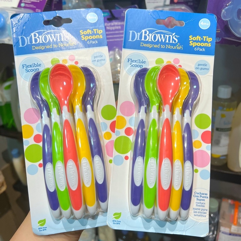Thìa ăn dặm DR Brown’s cho bé từ 4 tháng tuổi