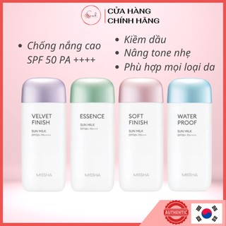 Kem Chống Nắng Missha Sun Milk 70ml chuẩn oder Hàn