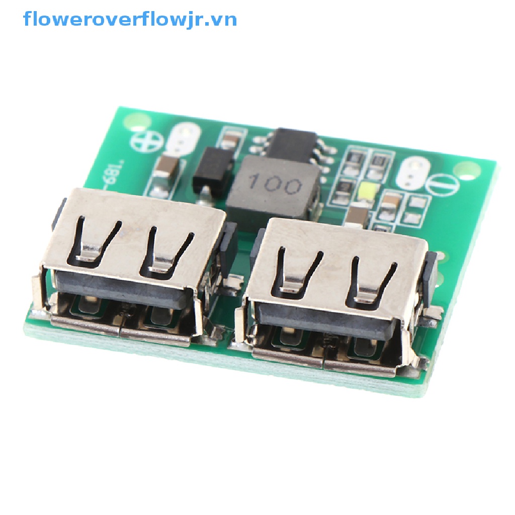 Mô-đun Hạ Áp 9V 12V 24V Xuống 5V 3A Dual USB DC-DC