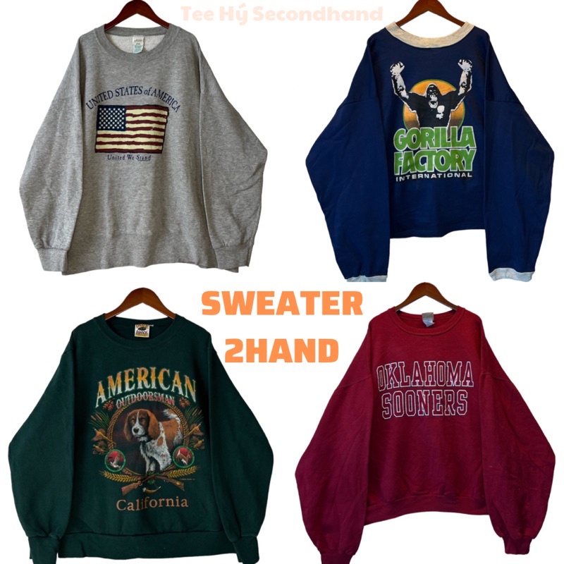 ÁO SWEATER 2hand BIGSIZE | ĐƯỢC CHỌN MẪU TRÊN LINK|