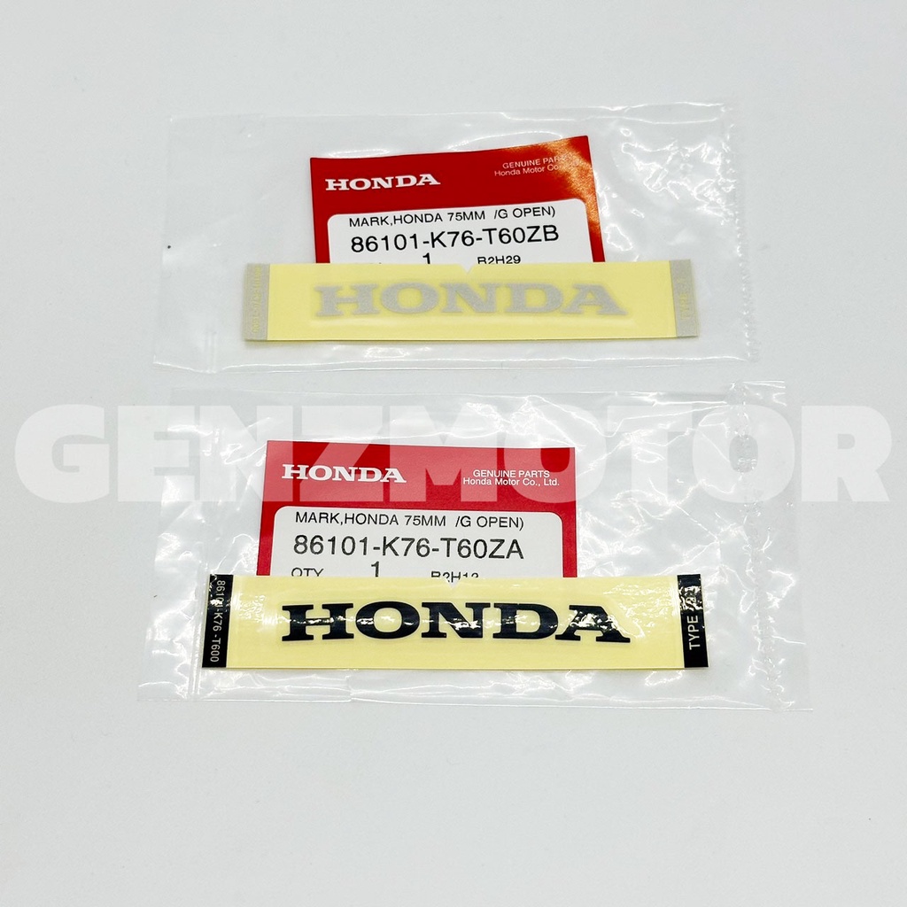 Nhãn dán cong Mark Strip HONDA 75 mm. Chính hãng 86101-K76-T60ZA 86101-K76-T60ZB ️ Chi phí vận chuyể